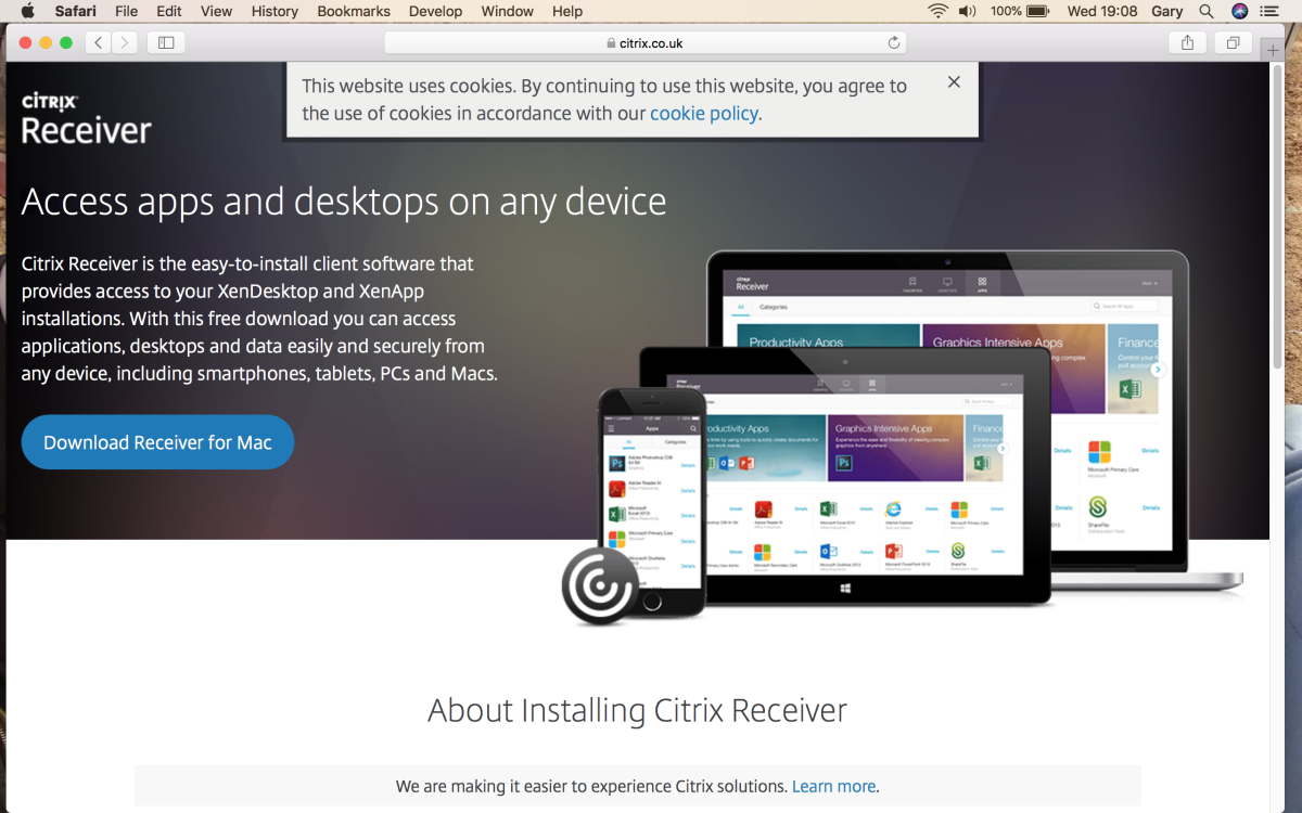 update citrix workspace mac